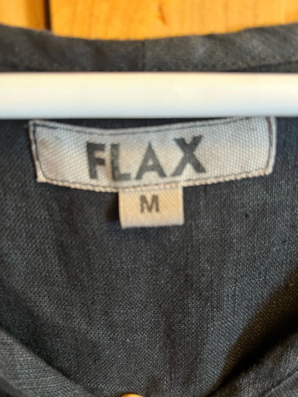 Flax Black Linen V-Neck Maxi Dress - Picture 2 of 4